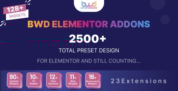 BWD Elementor addons bundle v4.13.3插图