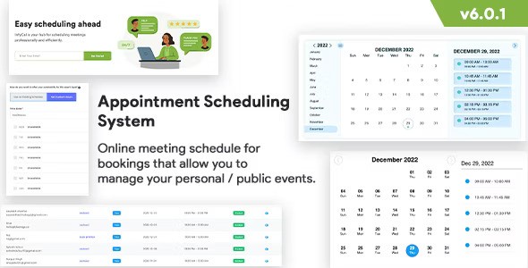 Appointment Scheduling System v6.4.3 – Meetings Scheduling – Calendly Clone – Online Appointment Booking