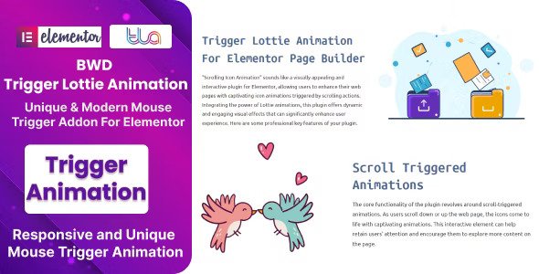 BWD Trigger Lottie Animation Addon For Elementor v1.4插图