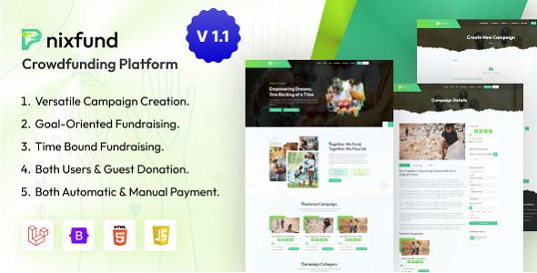 PnixFund v1.1 – Crowdfunding Platform插图