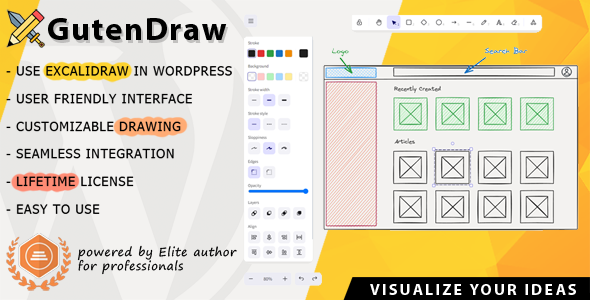 GutenDraw v1.3.1 – Visualize Ideas with Excalidraw in WordPress插图