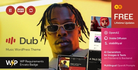Dub v1.0 – Music WordPress Theme插图