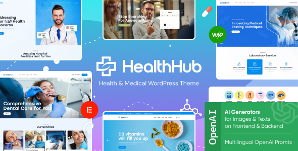 HealthHub v1.0 – Health & Medical WordPress Theme插图