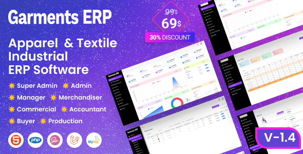 Garments ERP v1.4 – Apparel & Textile Industrial ERP Software插图
