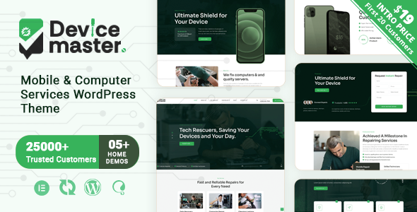 Devicemaster v1.0.1 – Mobile & Computer Repair Services WordPress Theme插图