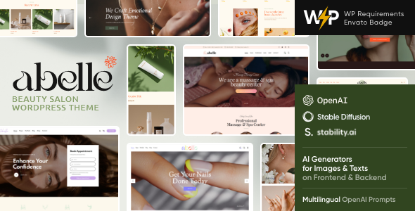 Abelle v1.17 – Beauty Salon Elementor WordPress Theme插图