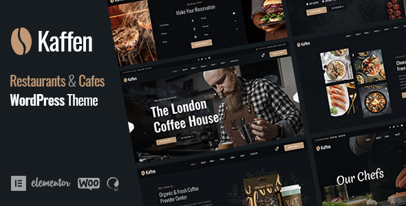 Kaffen v1.2.5 – 餐厅和咖啡馆 WordPress 主题插图
