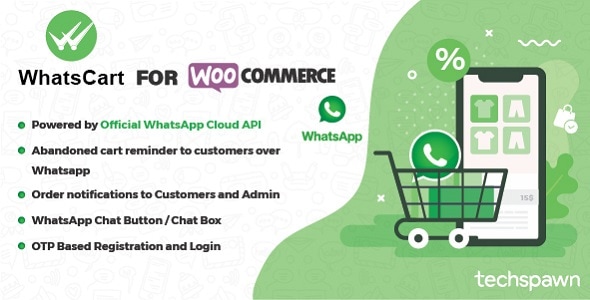 WhatsCart v1.1.0 – Whatsapp 废弃购物车恢复、订单通知、聊天框、WooCommerce 的 OTP插图