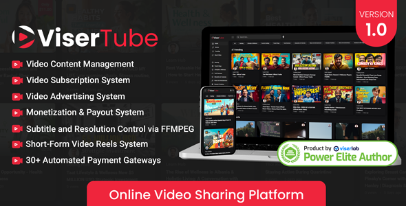 ViserTube v1.4（已汉化95%） – 在线视频共享平台插图