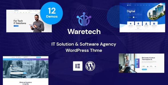 Waretech v1.0.9 – IT 解决方案和技术 WordPress 主题插图