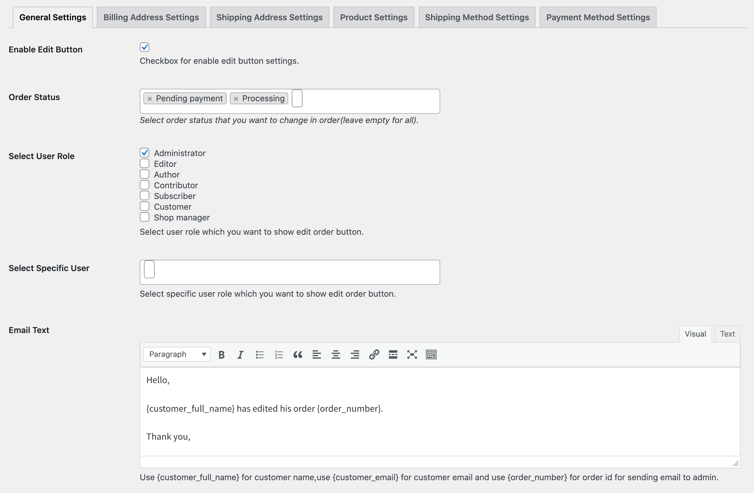 Edit Order by Customer v1.1.2插图