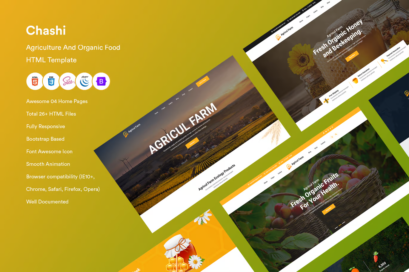 Agriculture & Organic Food HTML Template v2024-12-01插图