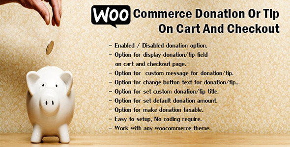 WooCommerce Donation Or Tip On Cart And Checkout v3.5插图