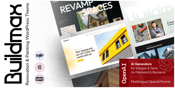 BuildMax v1.0 – Renovation & Painting WordPress Theme插图