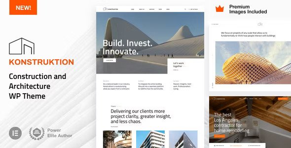 Konstruktion v7.3 – WordPress建筑主题插图