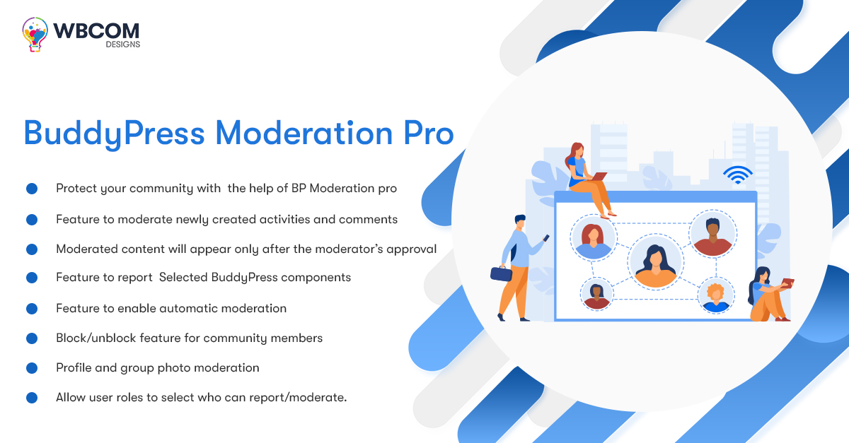 Wbcom Designs – BuddyPress Moderation Pro v3.7.1插图