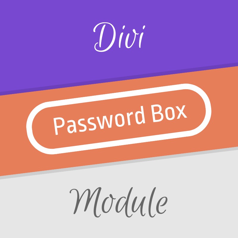 Divi Password Box Module v1.2.0插图
