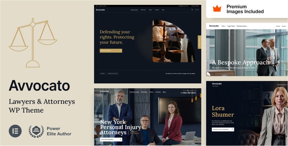 Avvocato v8.2 – 律师事务所 WordPress 主题插图