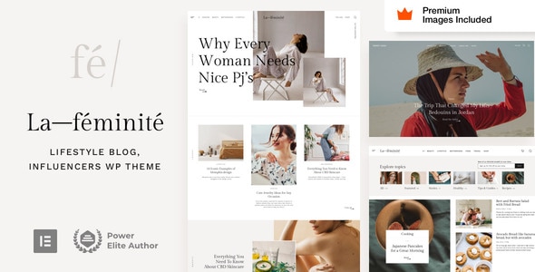 LaFeminite v10.2 – Personal Blog WordPress Theme插图