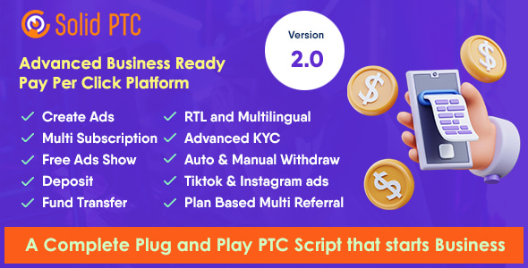 Solid PTC v2.0 – Advanced Pay Per Click Platform插图