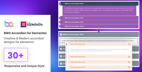 BWD accordion addon for elementor v1.0插图