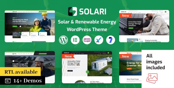Solari v2.0.3 – 生态与太阳能 WordPress 主题