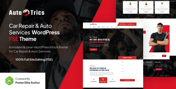 AutoTrics v1.0 – Car Repair & Auto Service FSE WordPress Theme插图