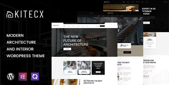Kitecx v1.1.8 – Architecture & Interior WordPress Theme插图