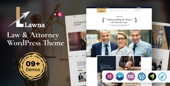 Lawna v1.0 – Lawyer & Law Firm WordPress Theme插图