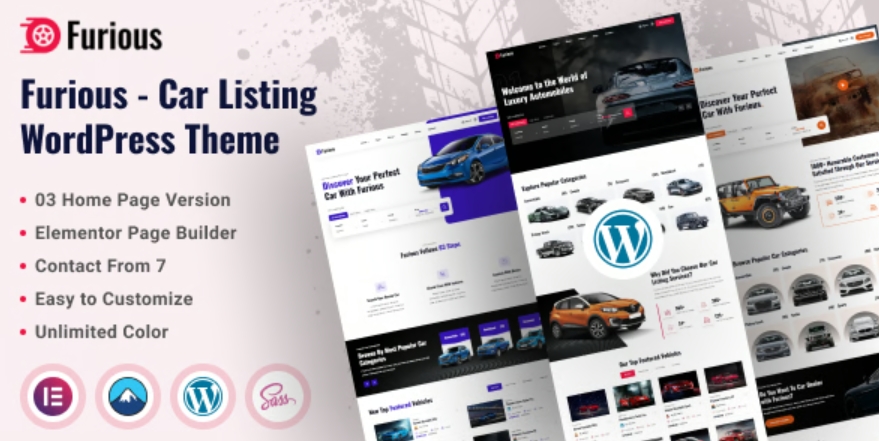 Furious v1.0 – Car Listing WordPress Theme插图