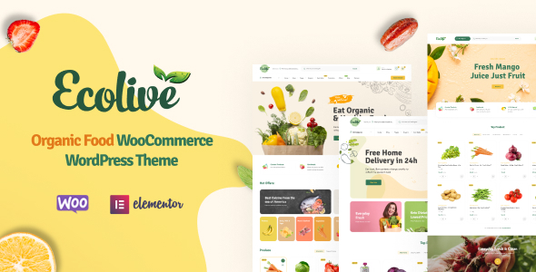 Ecolive v1.4.1 – Organic Food WooCommerce WordPress Theme插图
