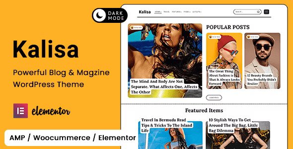 Kalisa v2.1 – Blog & Magazine WordPress Theme插图