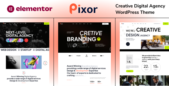 Pixor v1.0 – Creative Digital Agency WordPress Theme插图