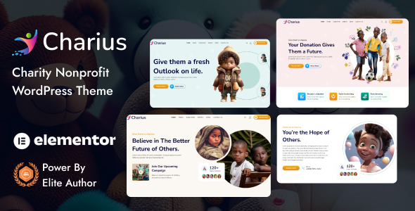 Charius v1.0 – Nonprofit Charity WordPress Theme插图