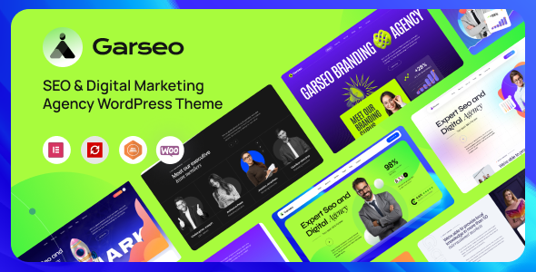 Garseo v1.0.0 – SEO 和数字营销机构 WordPress 主题插图