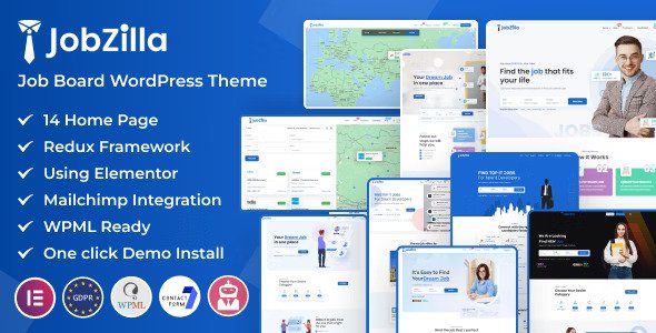 JobZilla v1.9 – Job Board WordPress Theme插图