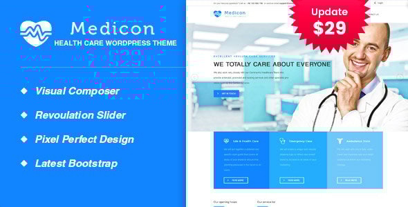 Medicon v2.8 – Health and Medical WordPress Theme插图