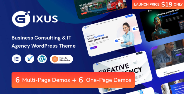 Gixus v2.2 – 商业咨询和 IT 机构 WordPress
