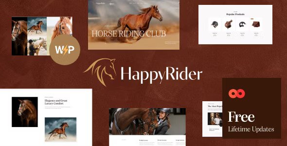 Happy Rider v2.12.0 – 马术学校和马术中心 WordPress 主题