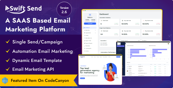 Swift Send v2.6 – 电子邮件营销和活动管理(基于 SAAS)
