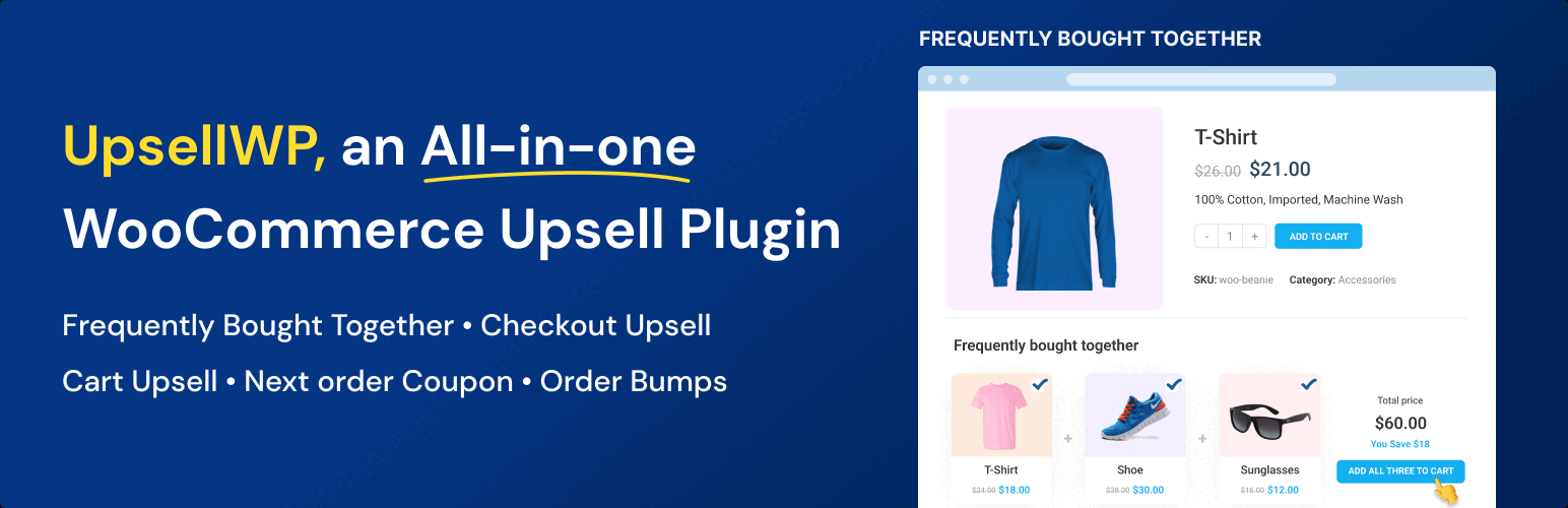 UpsellWP PRO v2.1.8(已汉化) – WooCommerce Upsell, Cross-sell and Order Bumps