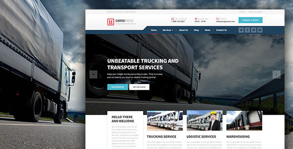 CargoPress v1.14.0 – 适用于物流、仓储和运输网站的 WordPress 主题