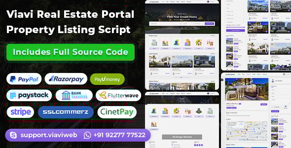 Viavi Real Estate Portal v1.1 –  房地产门户网站源码