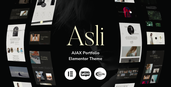 Asli v1.9.10 – AJAX Portfolio Elementor WordPress Theme